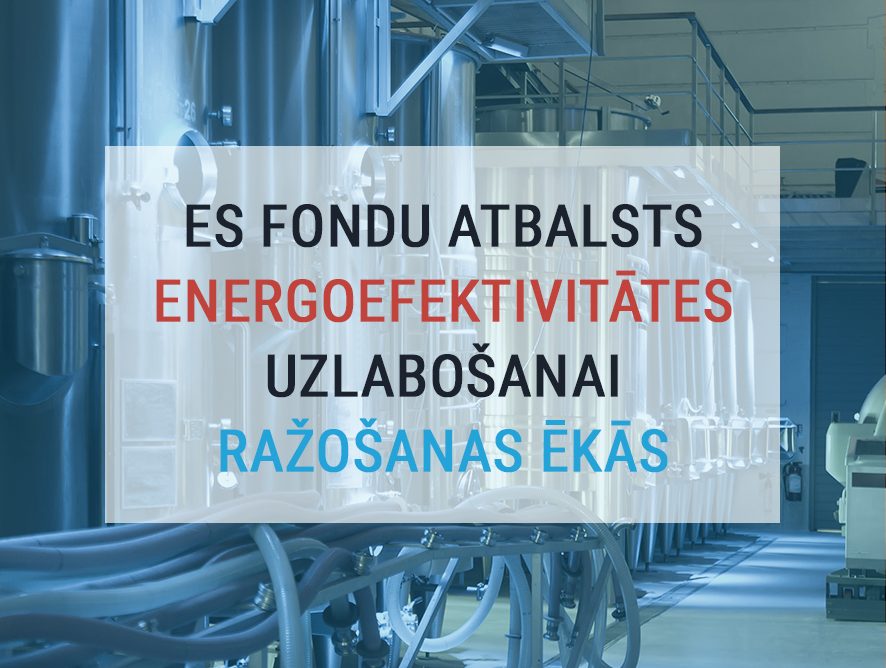 ES fondu atbalsts energoefektivitātes uzlabošanai ražošanas ēkās