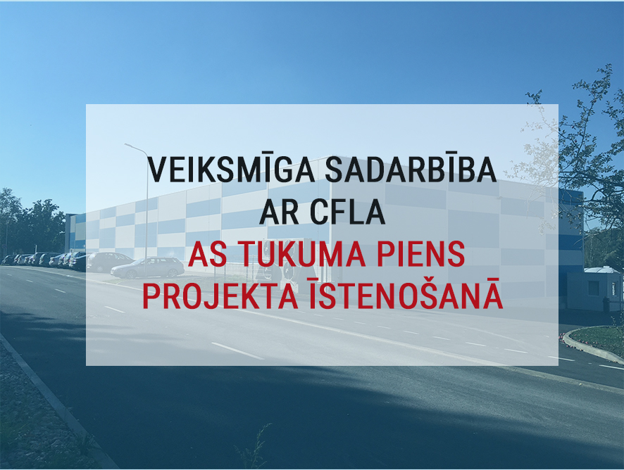 Pateicība no CFLA par izcilu projekta vadību