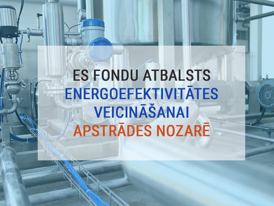 Atbalsts ieguldījumiem energoefektivitātes veicināšanai