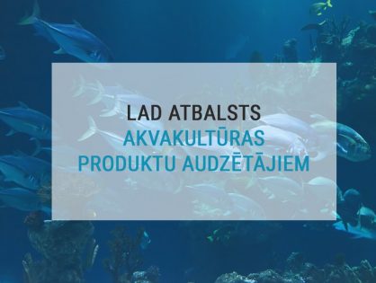 Pieejams atbalsts produktīviem ieguldījumiem akvakultūrā